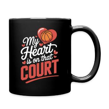 Basketball Sprüche Lustiges Basketball Geschenk - Tasse einfarbig - Schwarz - Rechts