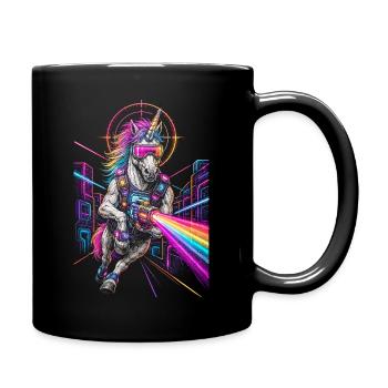 Licorne Laser Tag - Mug uni - noir - Droite