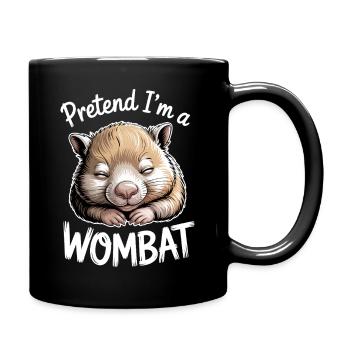 Wombat Sayings Wombat Funny Wombat Gift - Full Colour Mug - black - Right