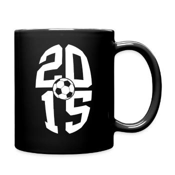 11 ANS DE NAISSANCE EN FOOTBALL 2015 11E ANNIVERSAIRE - Mug uni - noir - Droite