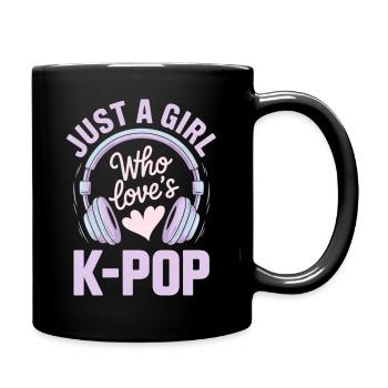 K Pop - Tasse einfarbig - Schwarz - Rechts
