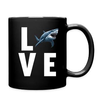 Great White Shark Great White Shark - Full Colour Mug - black - Right
