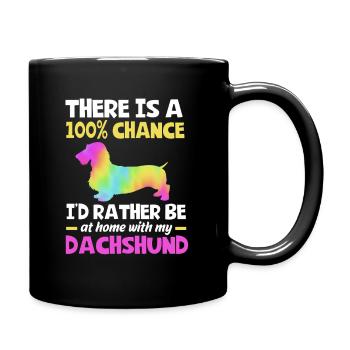 Dachshund wire-haired dachshund - Full Colour Mug - black - Right