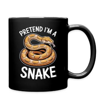 Snake Sayings Funny Snake Gift - Full Colour Mug - black - Right