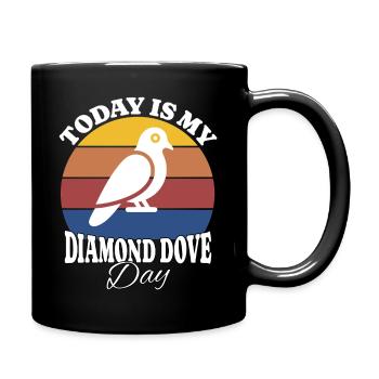Diamanttaube Diamond Dove - Mug uni - noir - Droite
