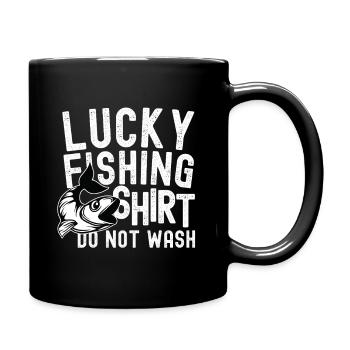 Lucky_fishing - Full Colour Mug - black - Right