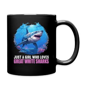 Great White Shark Great White Shark - Full Colour Mug - black - Right