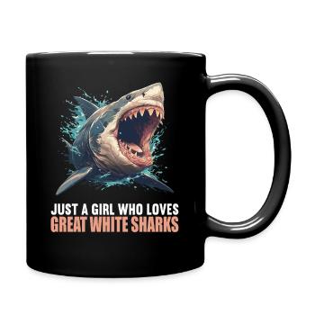 Great White Shark Great White Shark - Full Colour Mug - black - Right