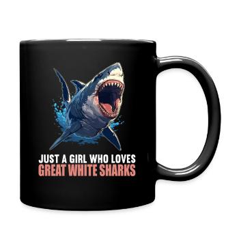 Great White Shark Great White Shark - Full Colour Mug - black - Right