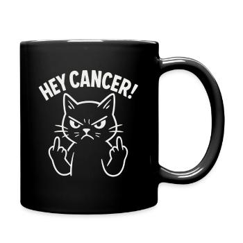 Hé Chat En Colère du Cancer - Mug uni - noir - Droite