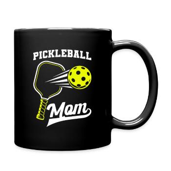 Pickleball Mom Funny Pickleball Player - Full Colour Mug - black - Right