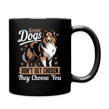 Shetland Sheepdog Sheltie Dog Breed - Full Colour Mug - black - Right