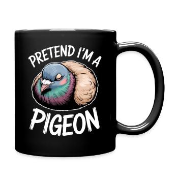 Dove Sayings Birds Funny Doves Gift - Full Colour Mug - black - Right