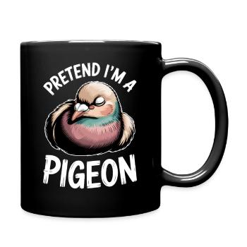 Dove Sayings Birds Funny Doves Gift - Full Colour Mug - black - Right