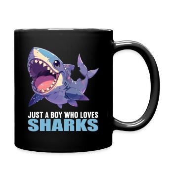 Haie Hai - Tasse einfarbig - Schwarz - Rechts