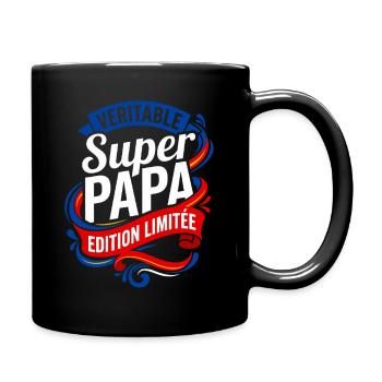Super papa edition limitee ruban vintage - Mug uni - noir - Droite