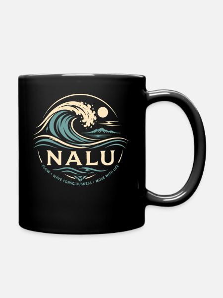 Nalu-Ozeanfluss - Tasse einfarbig - Schwarz
