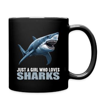 Haie Hai - Tasse einfarbig - Schwarz - Rechts