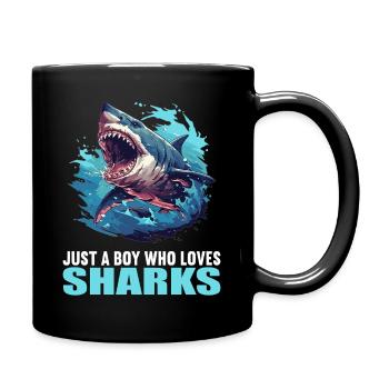 Haie Hai - Tasse einfarbig - Schwarz - Rechts