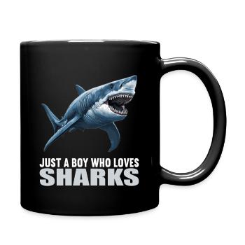 Requins Requin - Mug uni - noir - Droite