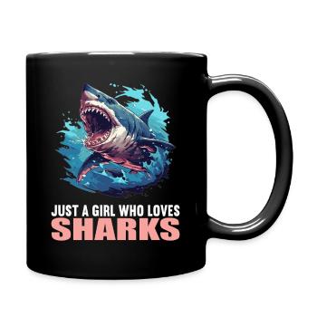 Haie Hai - Tasse einfarbig - Schwarz - Rechts