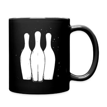 Quilles de bowling - Mug uni - noir - Droite