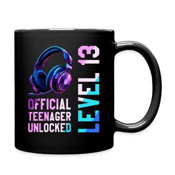 13e anniversaire Garçon Fille Adolescent Niveau 2013 - Mug uni - noir - Droite
