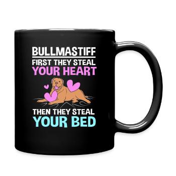 Bullmastiff - Mug uni - noir - Droite