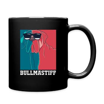 Bullmastiff Chien - Mug uni - noir - Droite