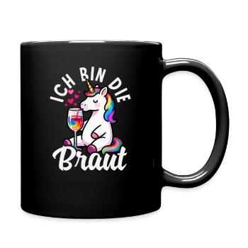 Cocktail de la licorne de la mariée célibataire - Mug uni - noir - Droite