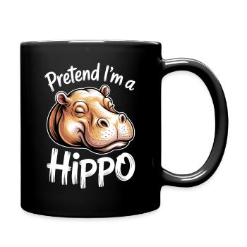 Expressions d’hippopotames Blague hippopotame Cadeau d’hippopotame - Mug uni - noir - Droite