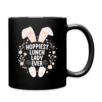 Hoppigste Lunchlady - Tasse einfarbig - Schwarz - Rechts