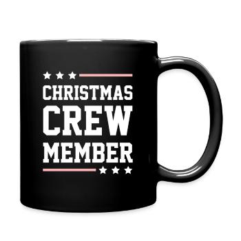 Christmas Crew - Tasse einfarbig - Schwarz - Rechts