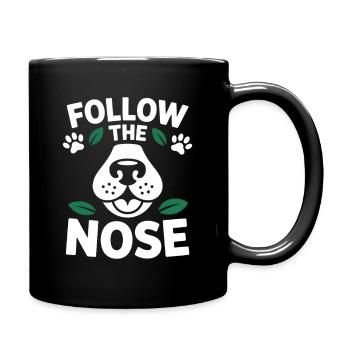 Follow The Nose Dog Nose Work Fun - Full Colour Mug - black - Right