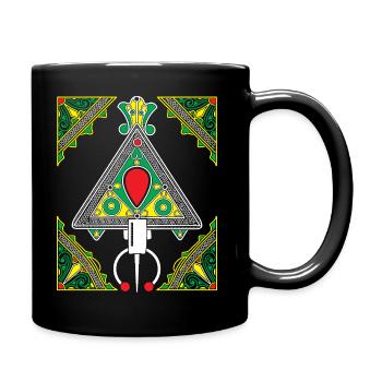 Kabylie Jewelry Colorful Triangular Emblem - Full Colour Mug - black - Right