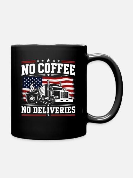 Camions de caféine et transport - Mug uni - noir