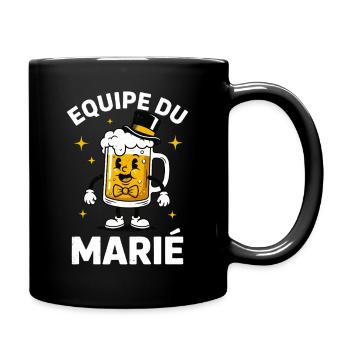 Equipe Du Marié Bière Rétro EVG - Mug uni - noir - Droite