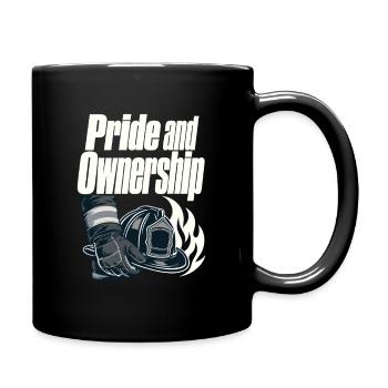 Devise de la Fraternité de la Fierté et de la Propriété des Pompiers - Mug uni - noir - Droite