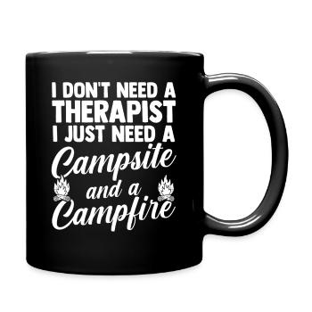 Camping, Vie de campement Vie de campement dans la forêt - Mug uni - noir - Droite