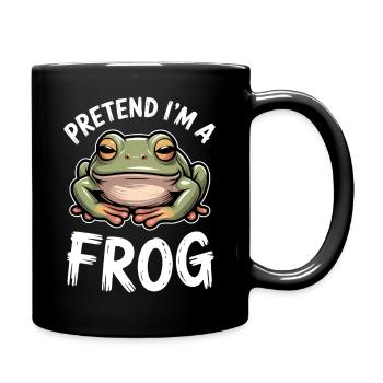 Expressions de grenouilles, Grenouilles, drôle de cadeau de grenouille - Mug uni - noir - Droite