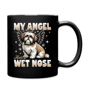 Shih Tzu Dog Breed - Tasse einfarbig - Schwarz - Rechts