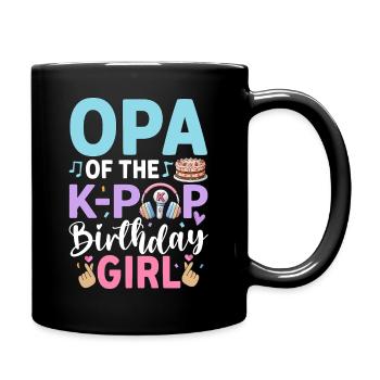 Oma of The K-Pop Birthday Girl - Full Colour Mug - black - Right