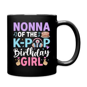 Nonna of The K-Pop Birthday Girl - Full Colour Mug - black - Right