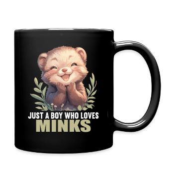 Nerze Nerz - Tasse einfarbig - Schwarz - Rechts