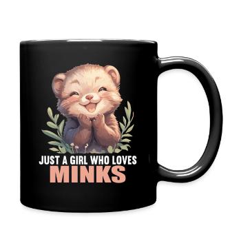Nerze Nerz - Tasse einfarbig - Schwarz - Rechts