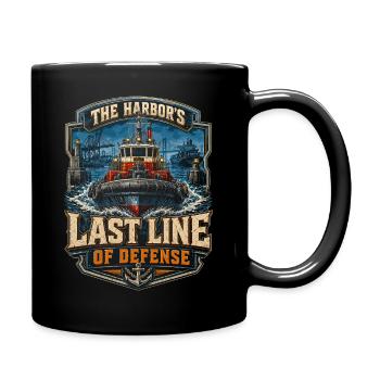 Schleppschiffe Schlepper - Tasse einfarbig - Schwarz - Rechts