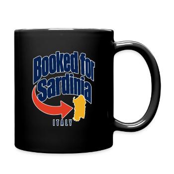 Booked for Sardinia Italy Girls Trip Vacation Sayi - Full Colour Mug - black - Right