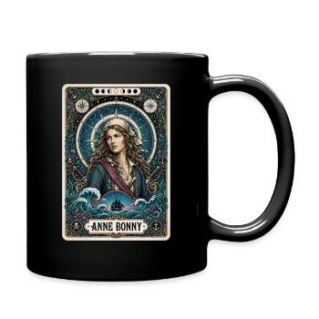 Anne Bonny Piraten Tarot Deck - Tasse einfarbig - Schwarz - Rechts