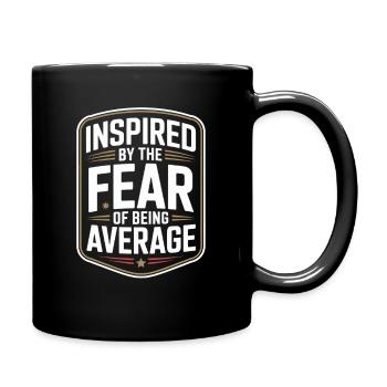 Mindset Inspired By Fear Of Average Bodybuilding - Tasse einfarbig - Schwarz - Rechts