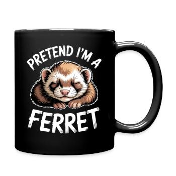 Ferret Sayings Funny Ferret Gift - Full Colour Mug - black - Right